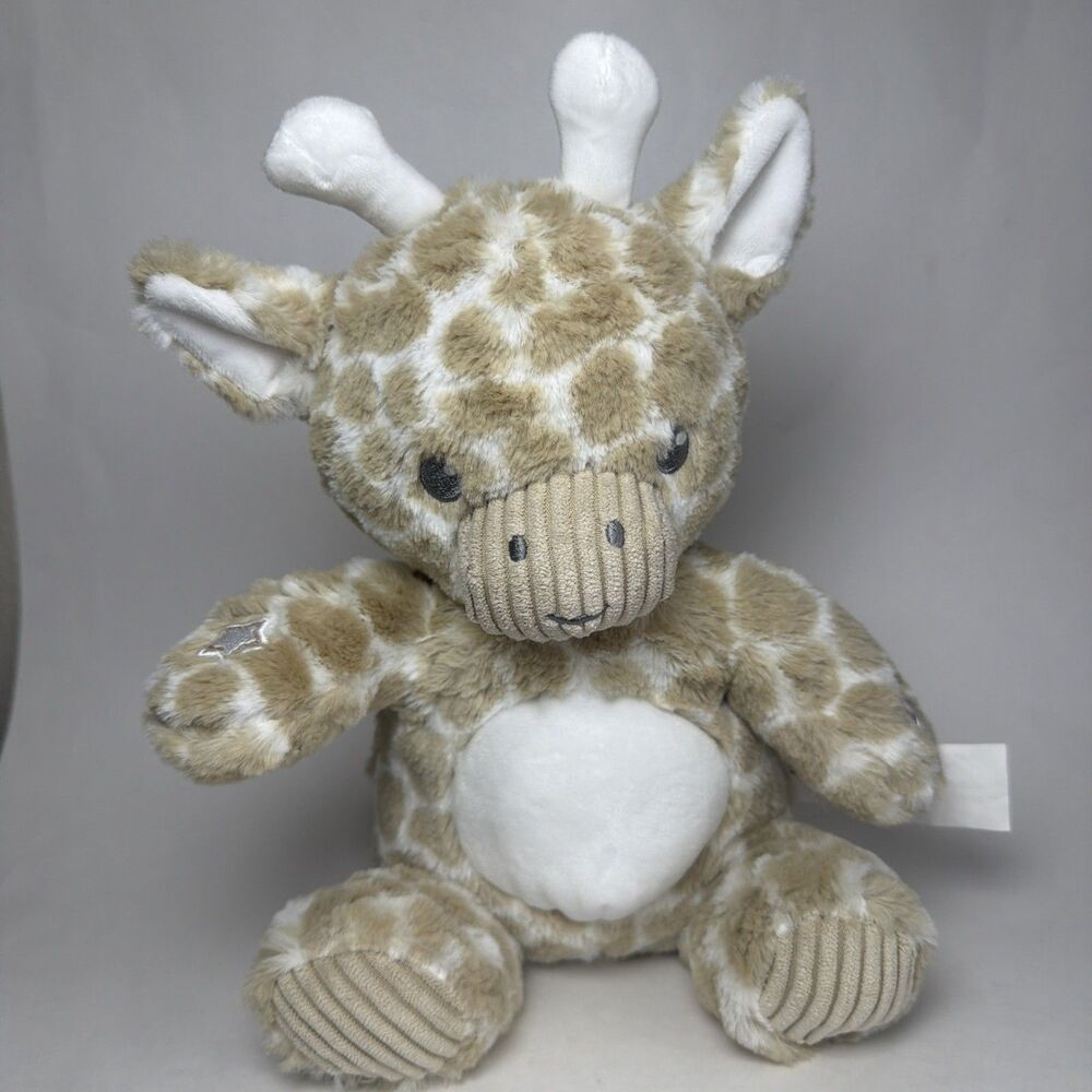 Dream Gro Giraffe Baby Plush Color Changing Light Musical Tummy Glows Beige